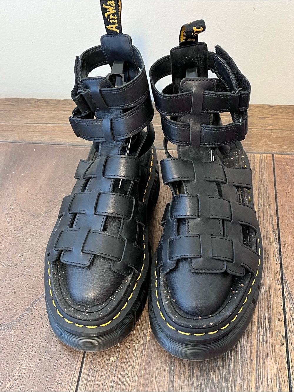 Dr. Martens Ricki Gladiator Black Platform Sandals Womens size 8 - Picture 6 of 11